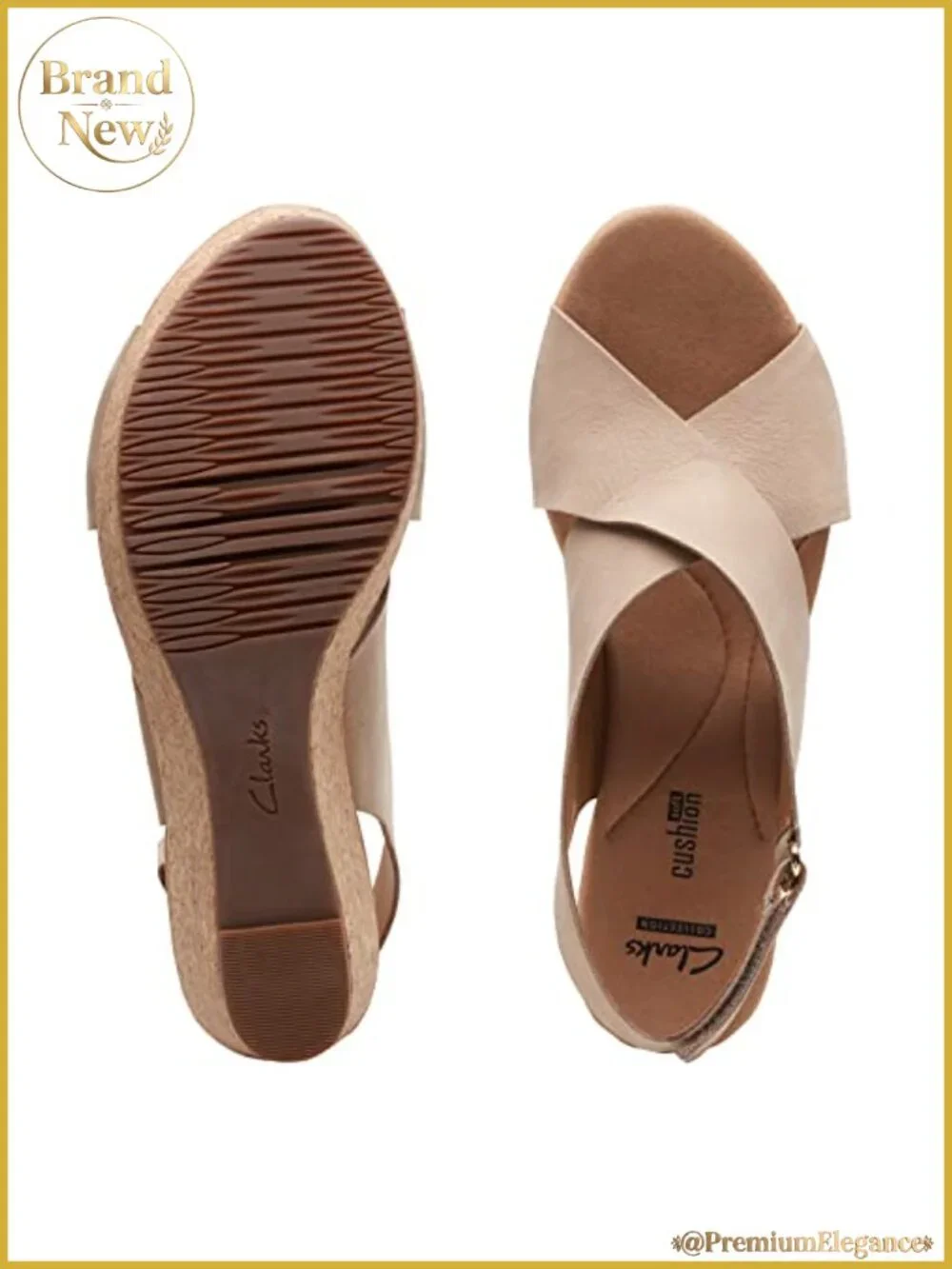 Platform Wedge Sandals with Cushion Soft Comfort and Ortholite Footbed